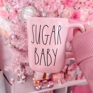 PINK RAE DUNN MUG SUGAR BABY